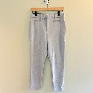 Gap High Rise Signature Skinny Ankle Pants Womens Size 6 Grey Dot Gray
